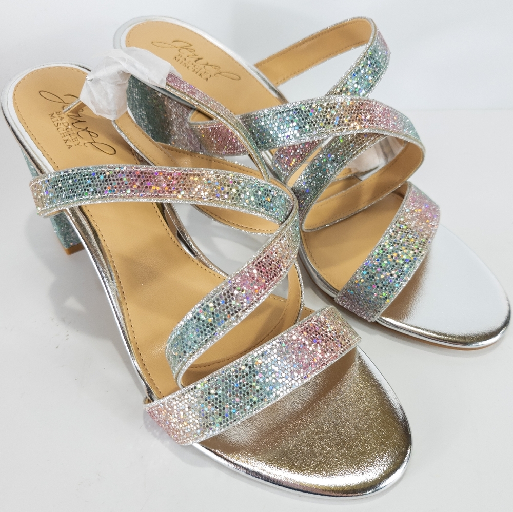 Jewel by Badgley Mischka Newberry Evening Sandals Rainbow -9 - Picture 2 of 4
